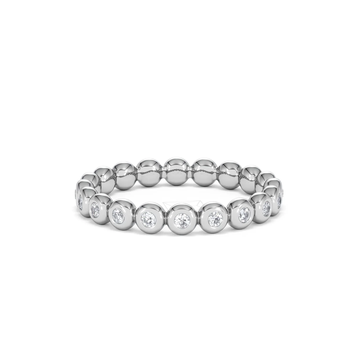Lab Diamond Rubover Eternity Ring 0.33ct in 9K White Gold - Image 83