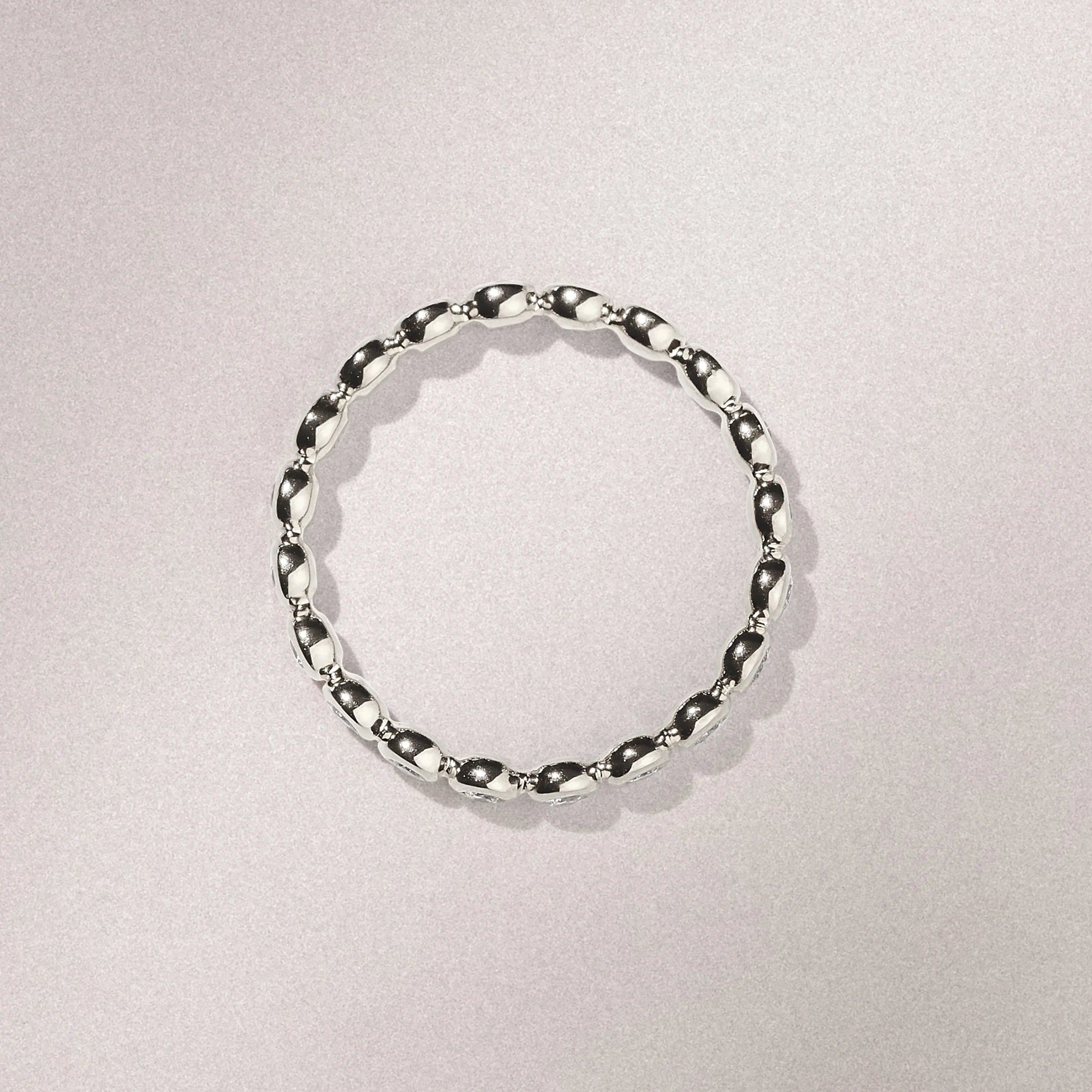 Lab Diamond Rubover Eternity Ring 0.33ct in 9K White Gold - Image 9