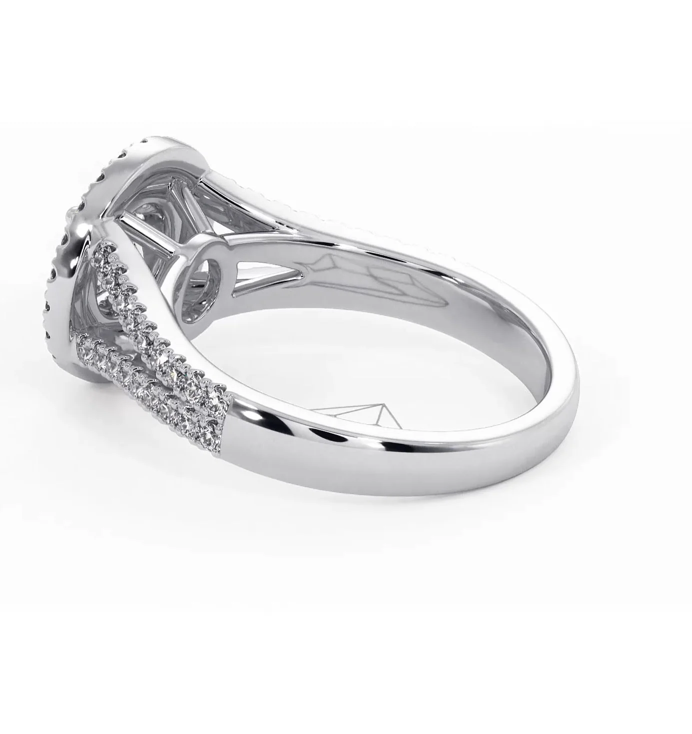 Camilla Diamond Halo Engagement Ring 18K White Gold 1.15ct G/SI2 - Image 115