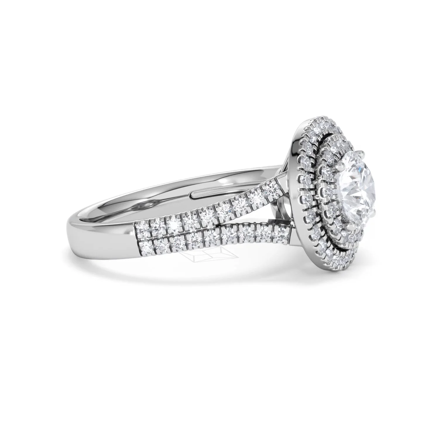 Camilla GIA Diamond Halo Engagement Ring 18K White Gold 2.15ct G/VS1 - Image 21