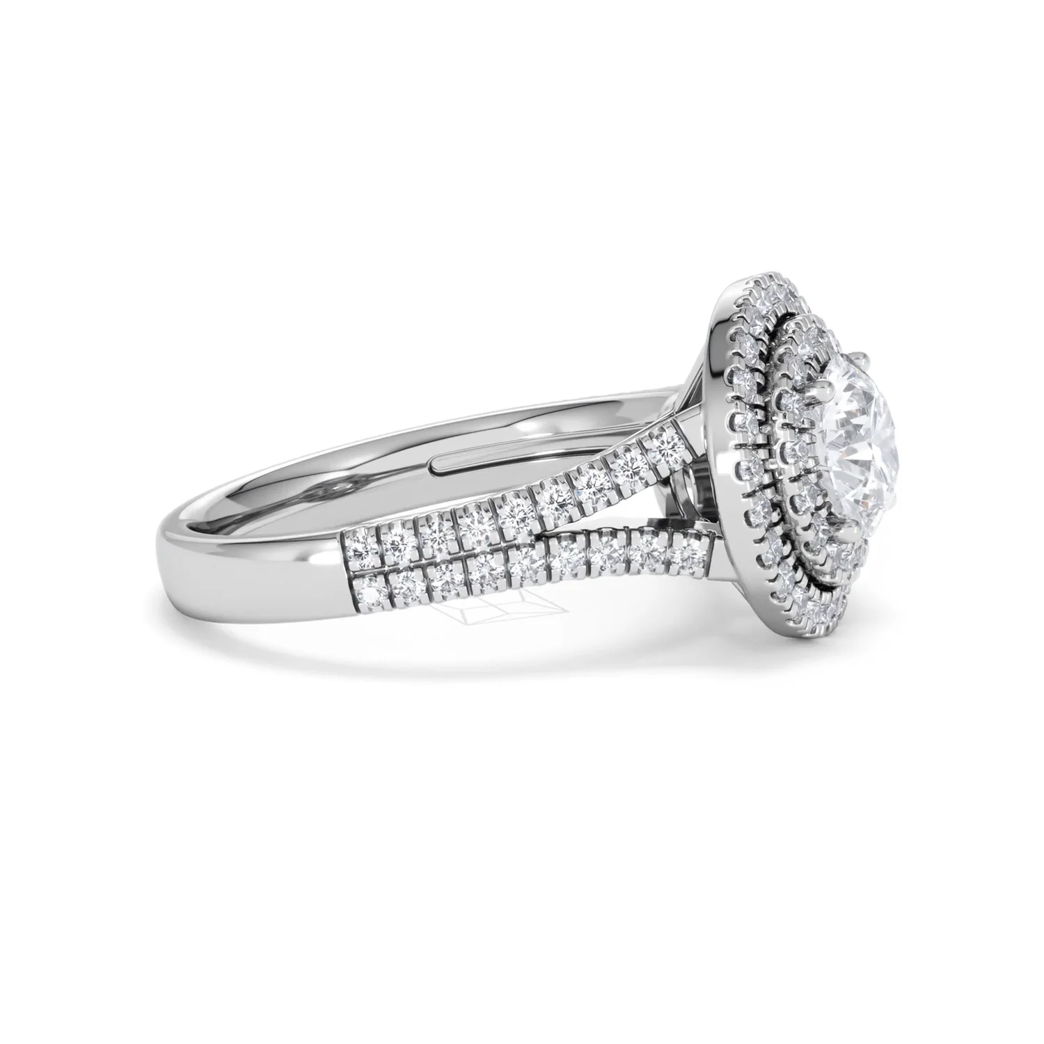 Camilla GIA Diamond Halo Engagement Ring 18K White Gold 2.15ct G/VS1 - Image 22