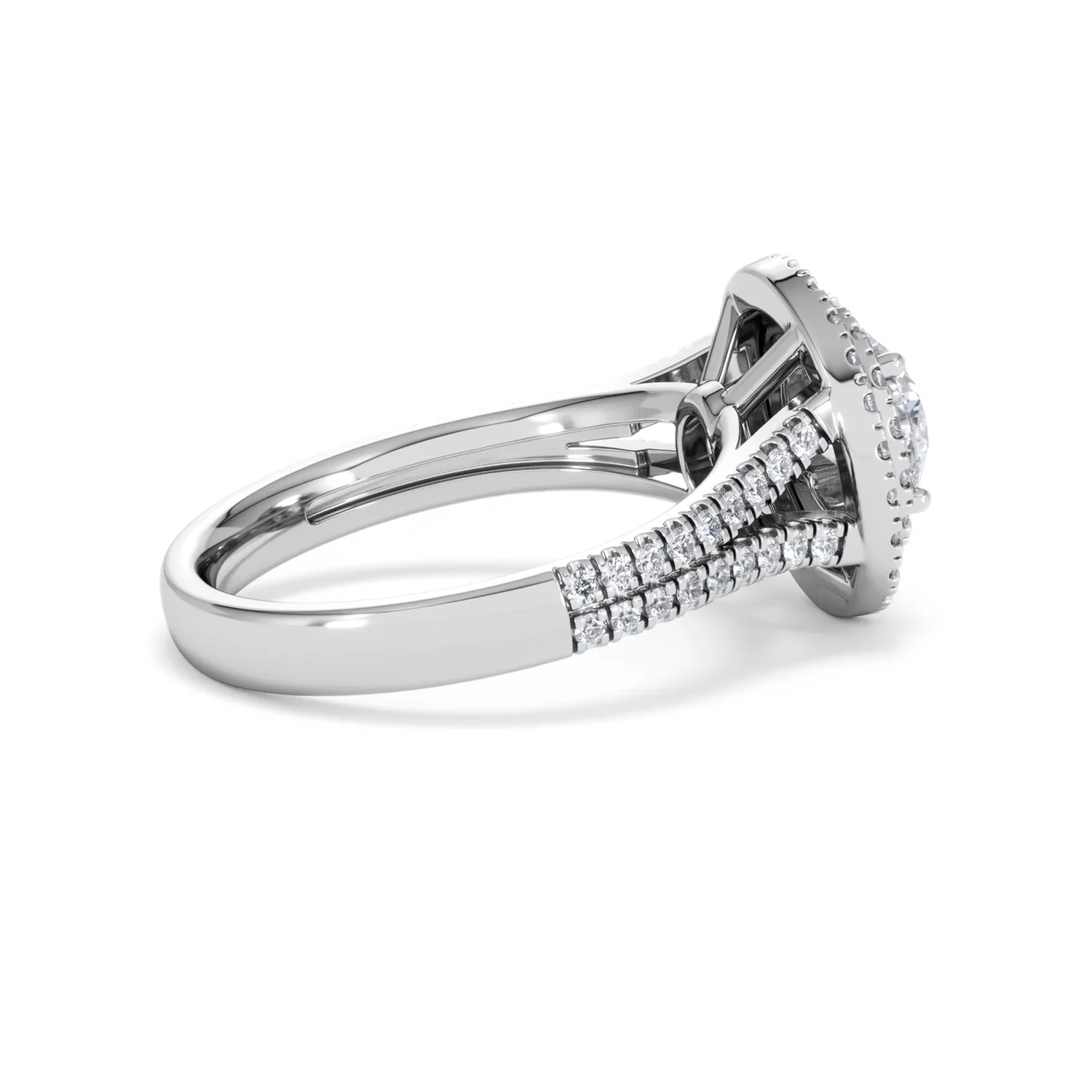 Camilla GIA Diamond Halo Engagement Ring 18K White Gold 2.15ct G/VS1 - Image 30