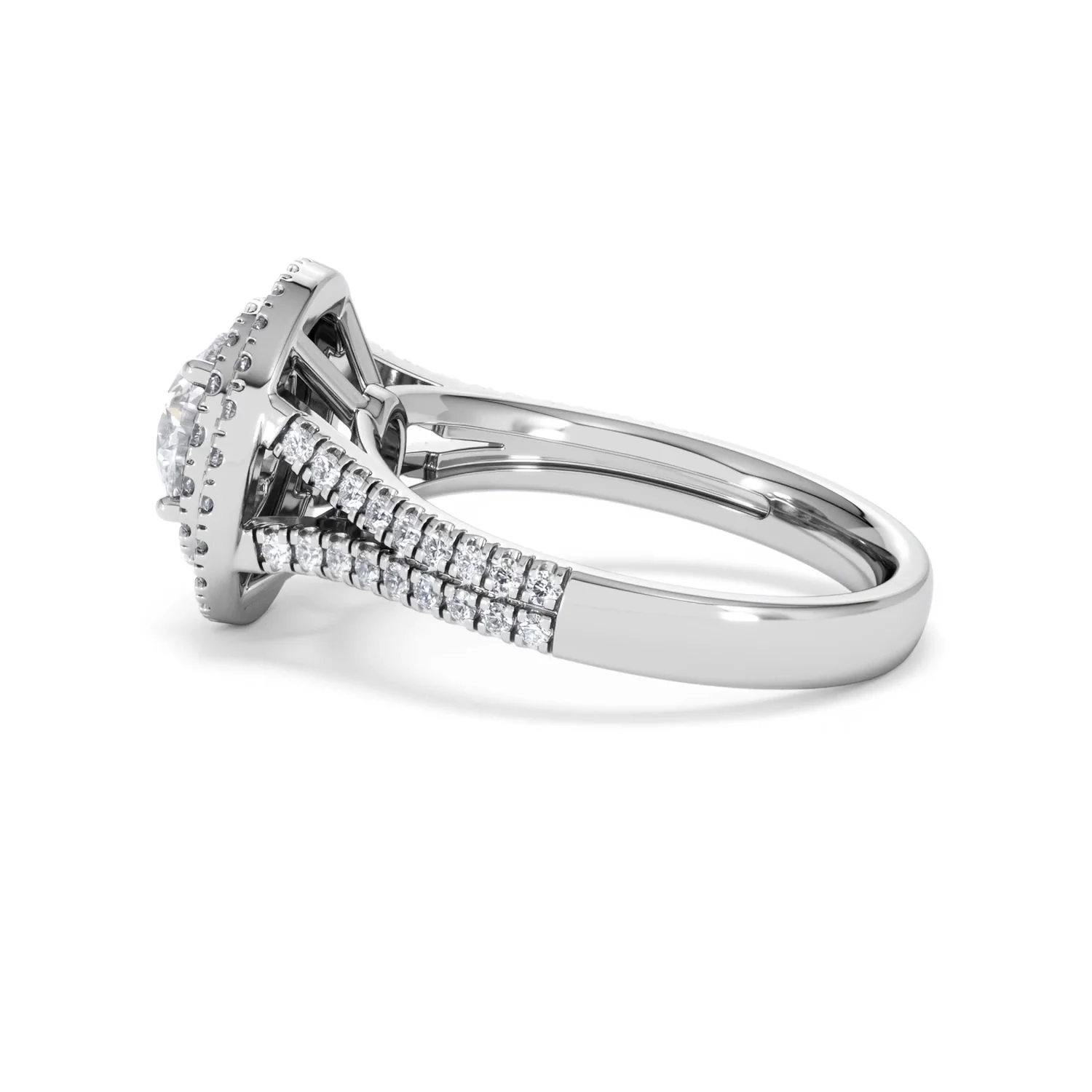 Camilla GIA Diamond Halo Engagement Ring 18K White Gold 2.15ct G/VS1 - Image 63