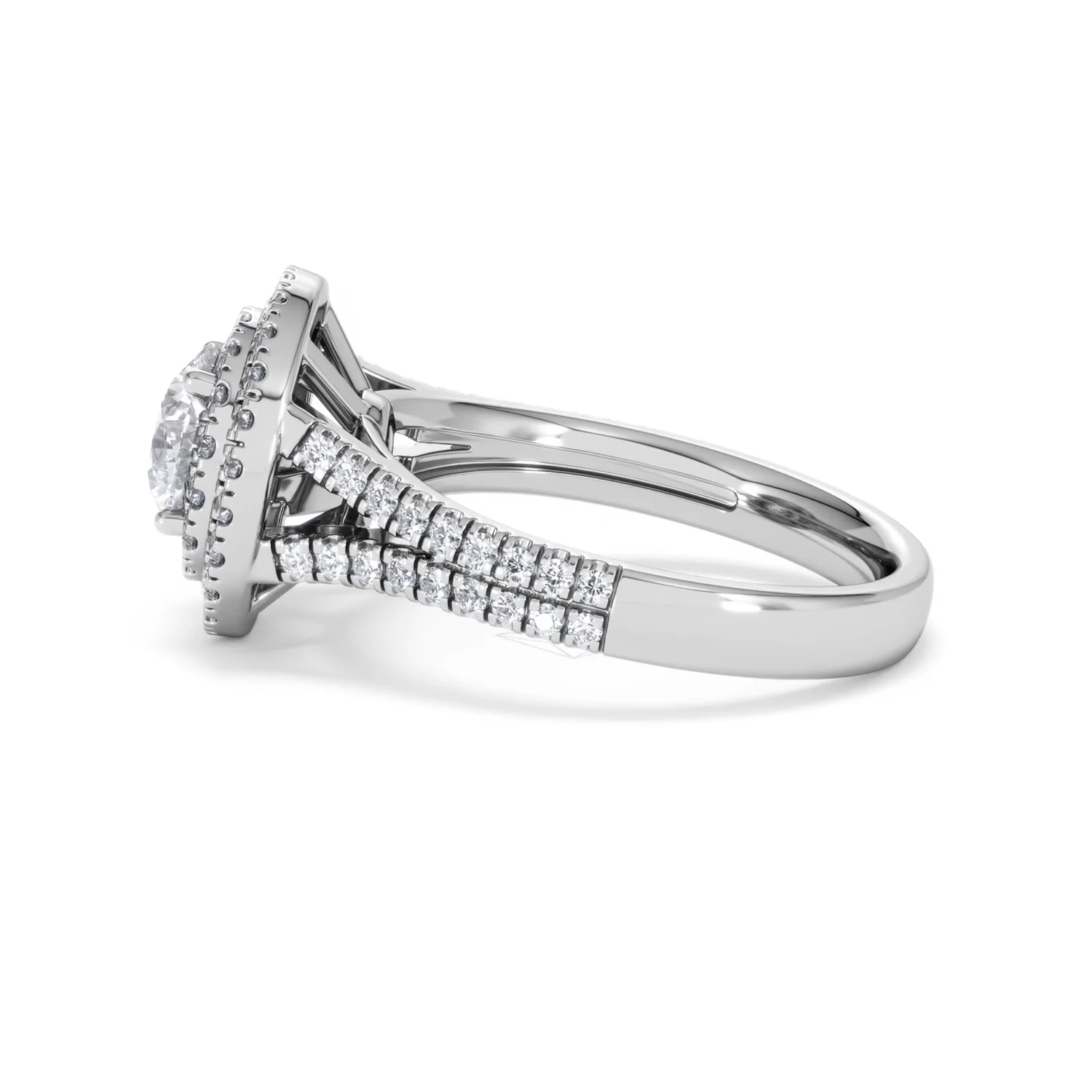 Camilla GIA Diamond Halo Engagement Ring 18K White Gold 2.15ct G/VS1 - Image 65