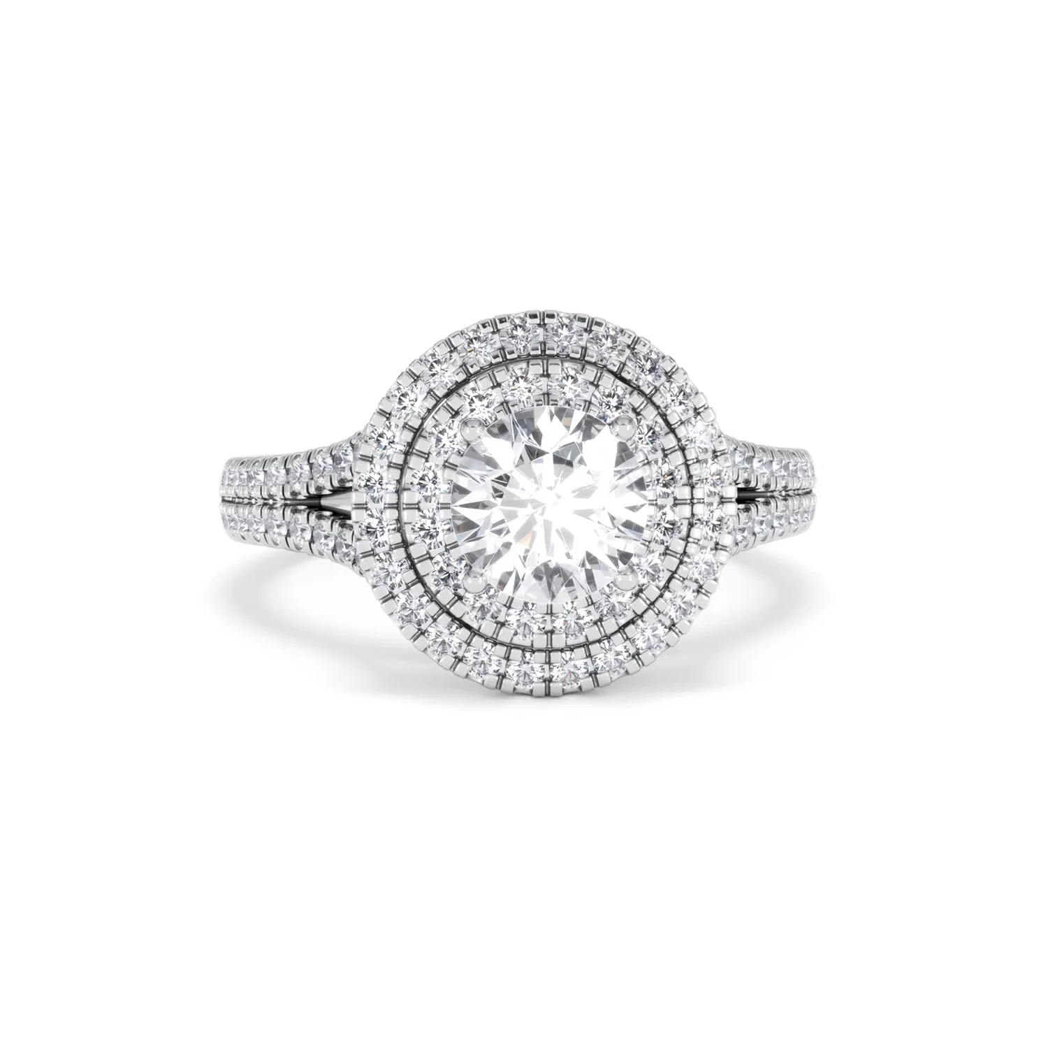 Camilla GIA Diamond Halo Engagement Ring 18K White Gold 2.15ct G/VS1 - Image 7