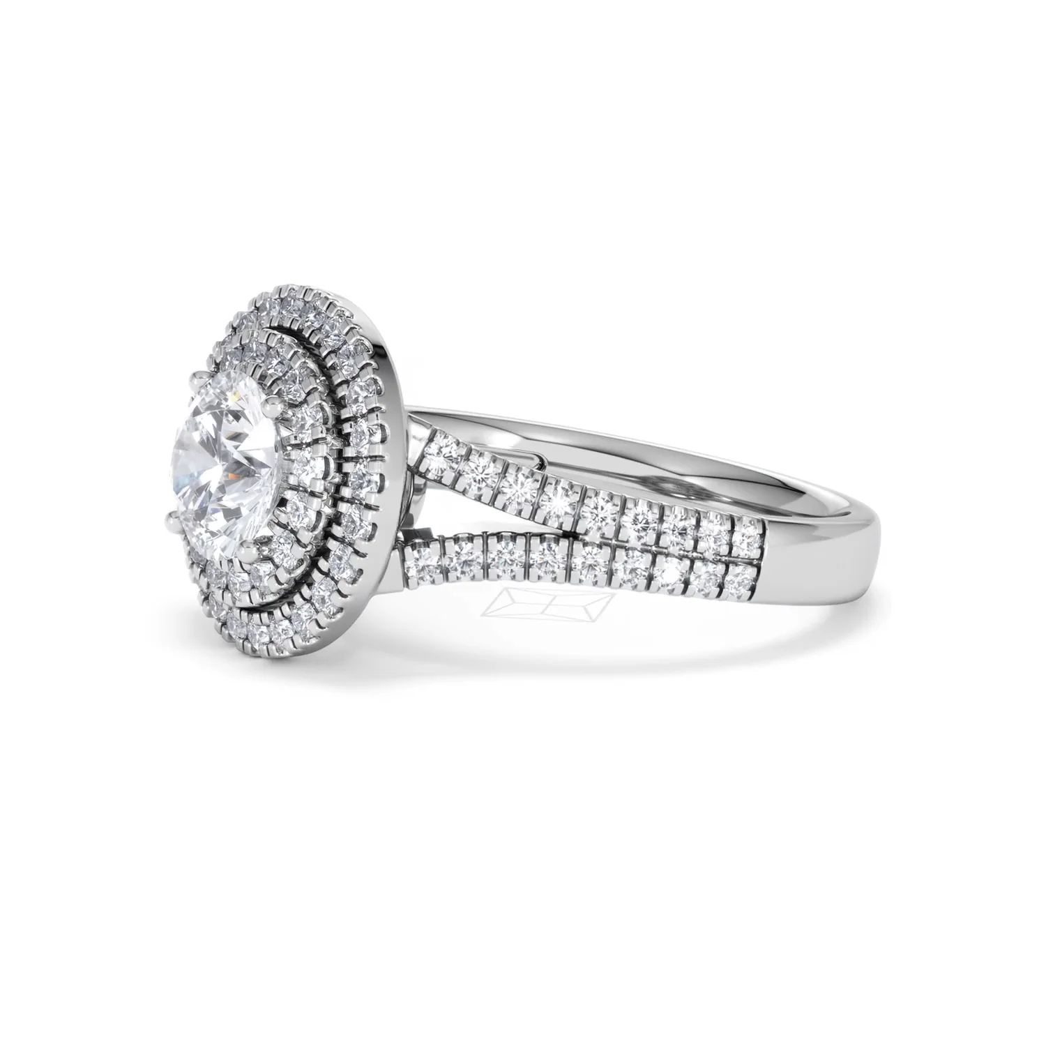 Camilla GIA Diamond Halo Engagement Ring 18K White Gold 2.15ct G/VS1 - Image 73