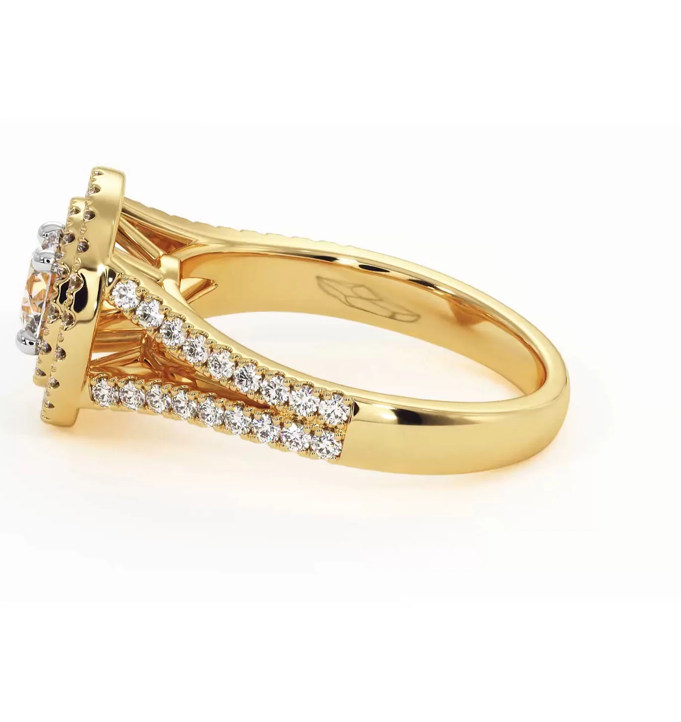 Camilla Diamond Halo Engagement Ring in 18K Gold 1.15ct G/SI2 - Image 108