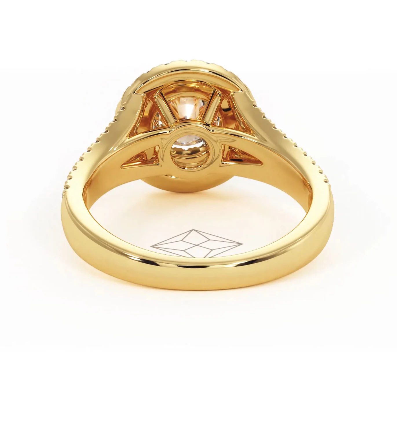 Camilla Diamond Halo Engagement Ring in 18K Gold 1.15ct G/SI2 - Image 127