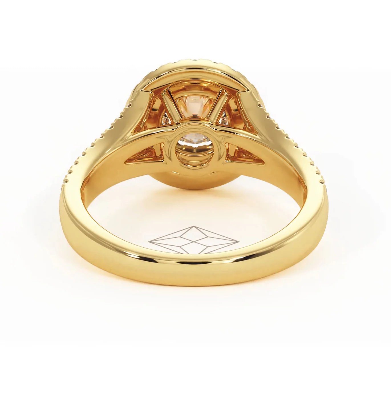 Camilla Diamond Halo Engagement Ring in 18K Gold 1.15ct G/SI2 - Image 128