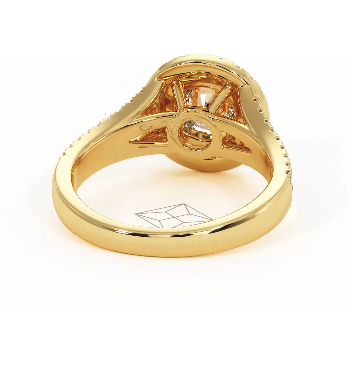Camilla Diamond Halo Engagement Ring in 18K Gold 1.15ct G/SI2 - Image 131