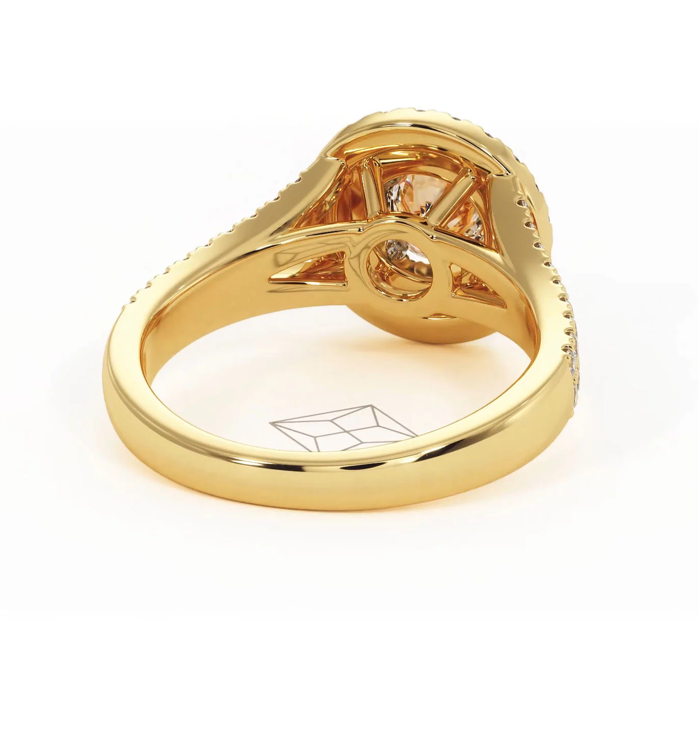Camilla Diamond Halo Engagement Ring in 18K Gold 1.15ct G/SI2 - Image 132