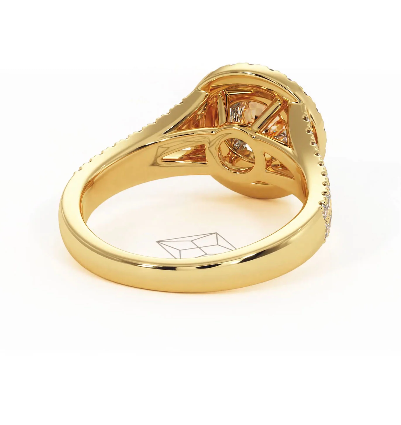 Camilla Diamond Halo Engagement Ring in 18K Gold 1.15ct G/SI2 - Image 133