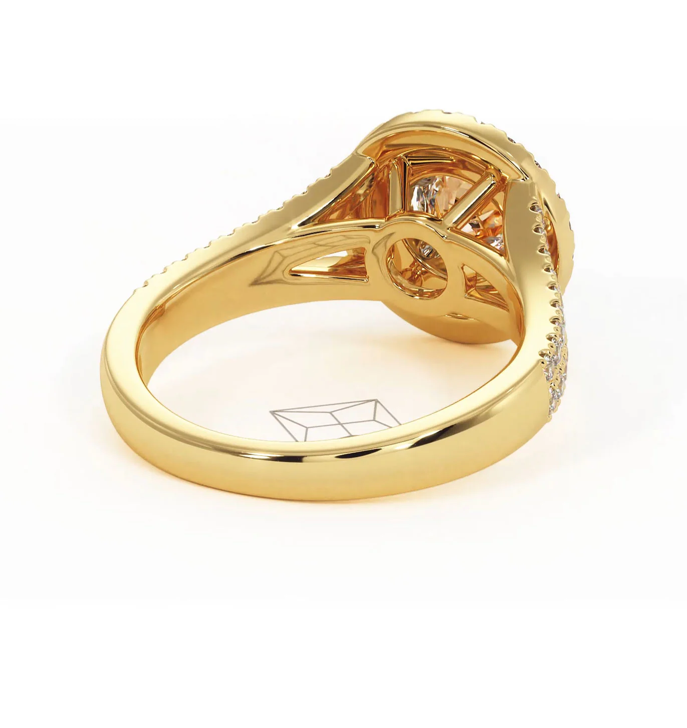 Camilla Diamond Halo Engagement Ring in 18K Gold 1.15ct G/SI2 - Image 134