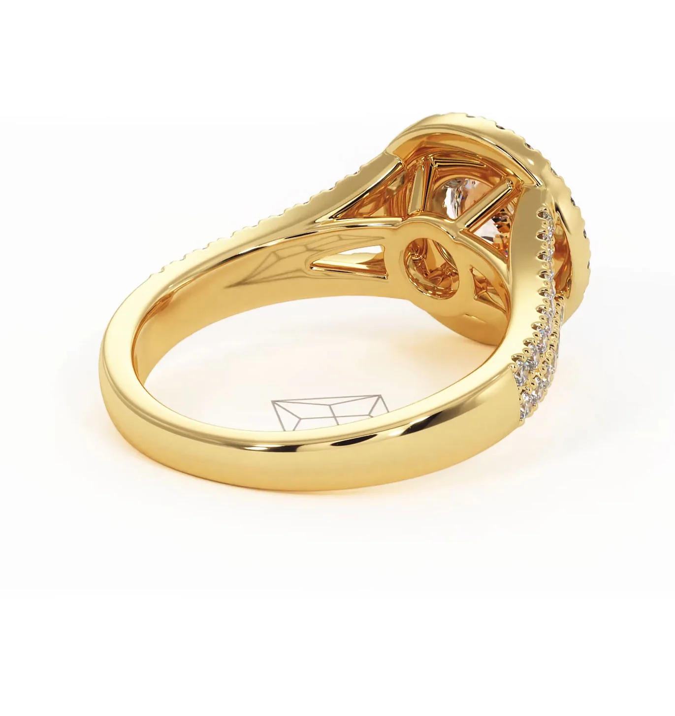 Camilla Diamond Halo Engagement Ring in 18K Gold 1.15ct G/SI2 - Image 136