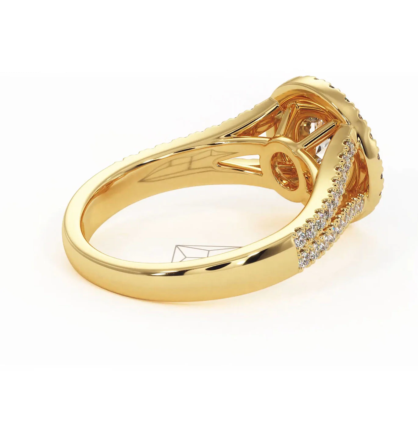 Camilla Diamond Halo Engagement Ring in 18K Gold 1.15ct G/SI2 - Image 139