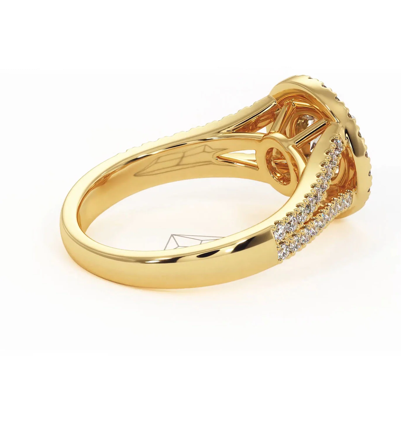 Camilla Diamond Halo Engagement Ring in 18K Gold 1.15ct G/SI2 - Image 140