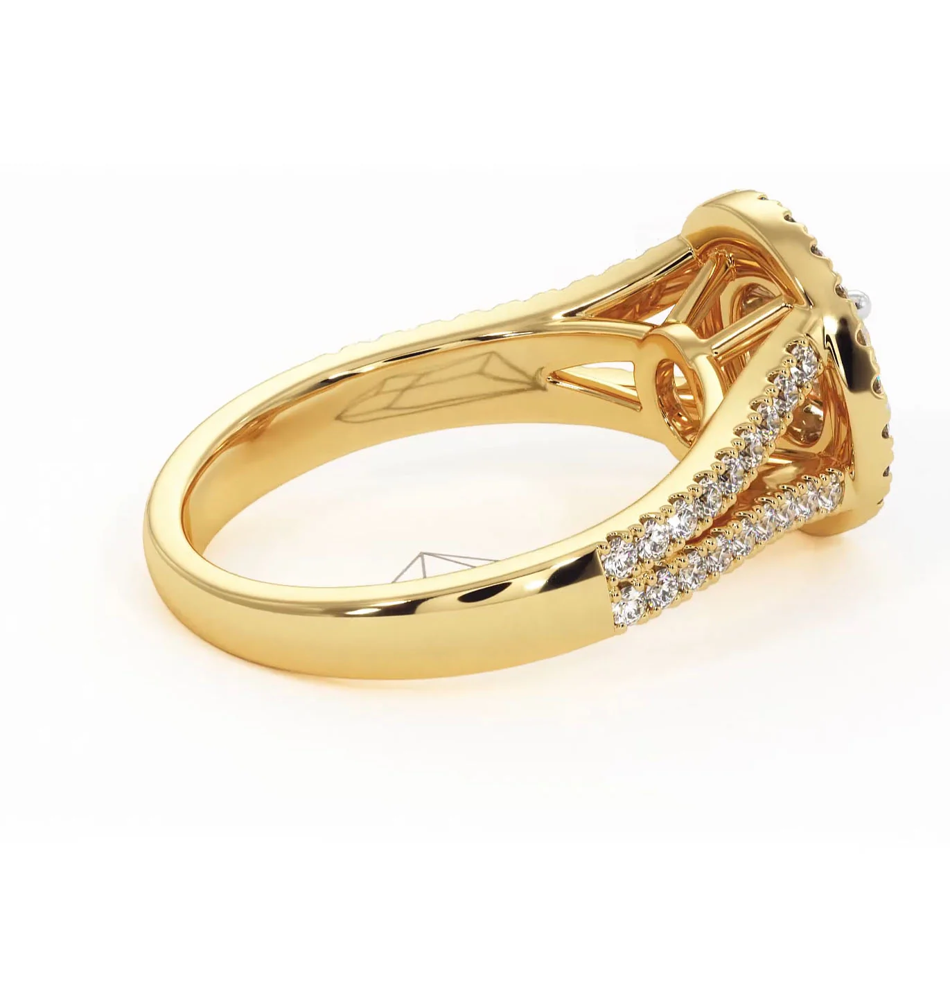 Camilla Diamond Halo Engagement Ring in 18K Gold 1.15ct G/SI2 - Image 142