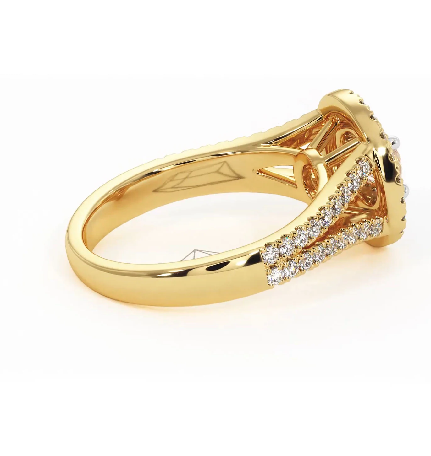 Camilla Diamond Halo Engagement Ring in 18K Gold 1.15ct G/SI2 - Image 143