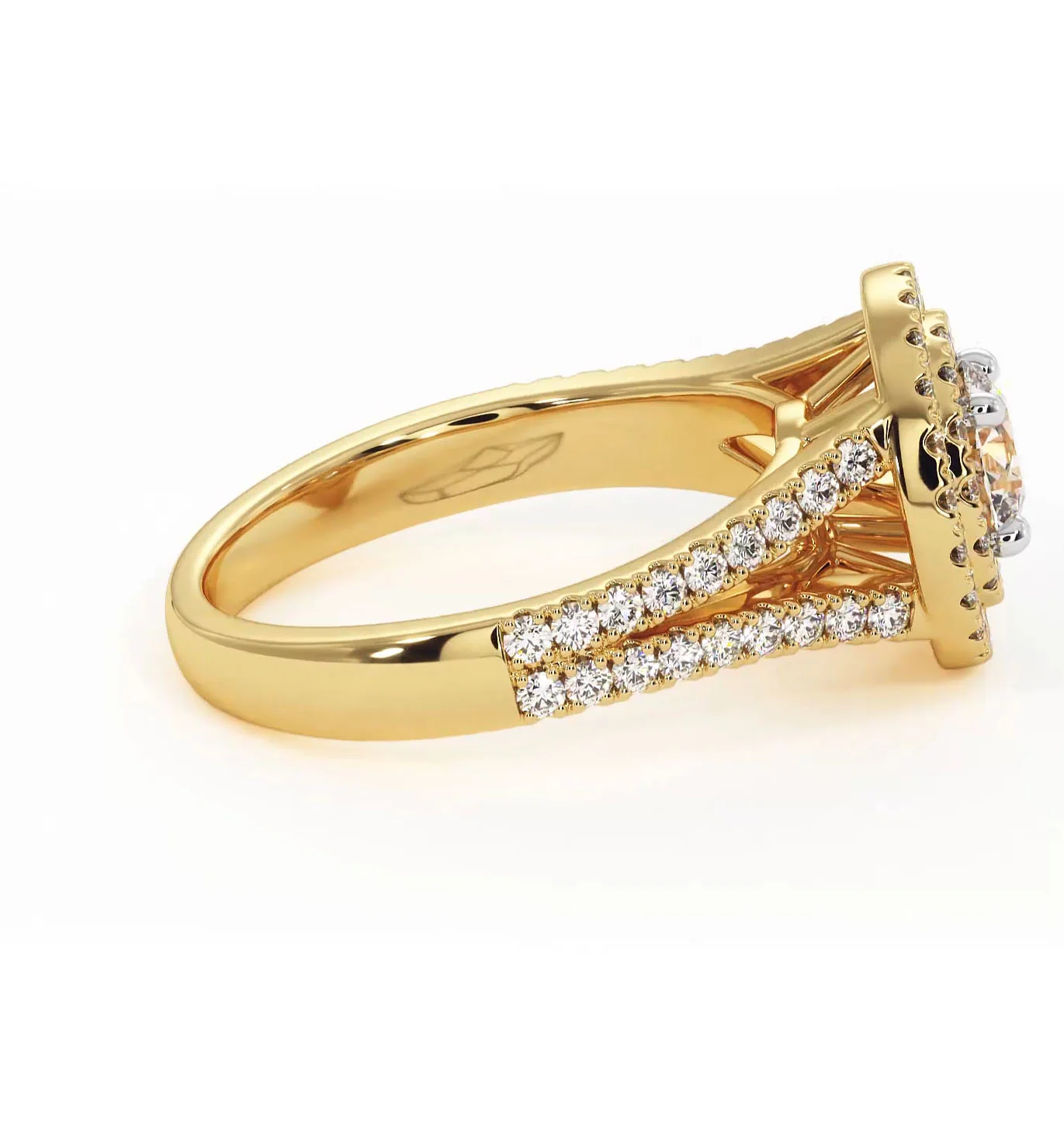 Camilla Diamond Halo Engagement Ring in 18K Gold 1.15ct G/SI2 - Image 148