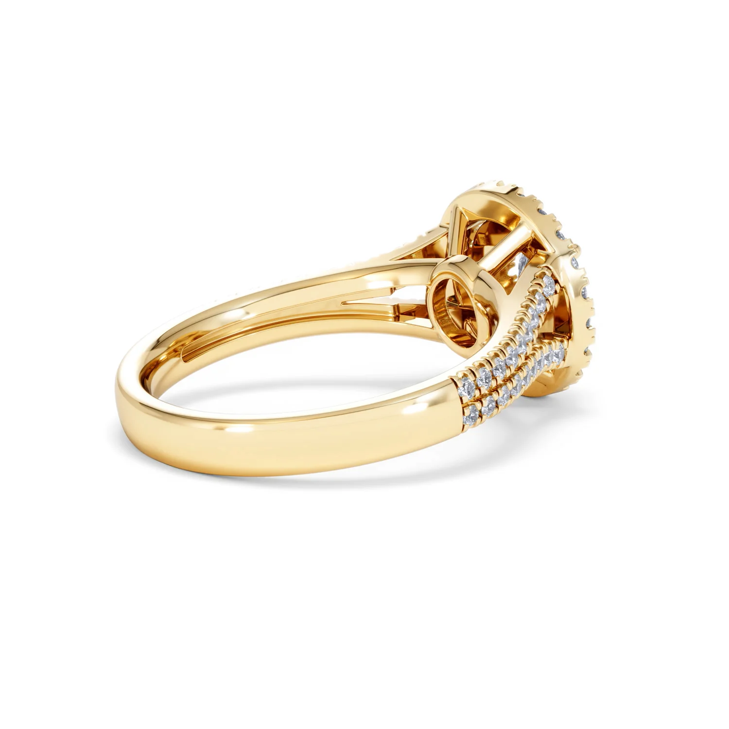 Camilla Diamond Halo Engagement Ring in 18K Gold 1.15ct G/SI2 - Image 36