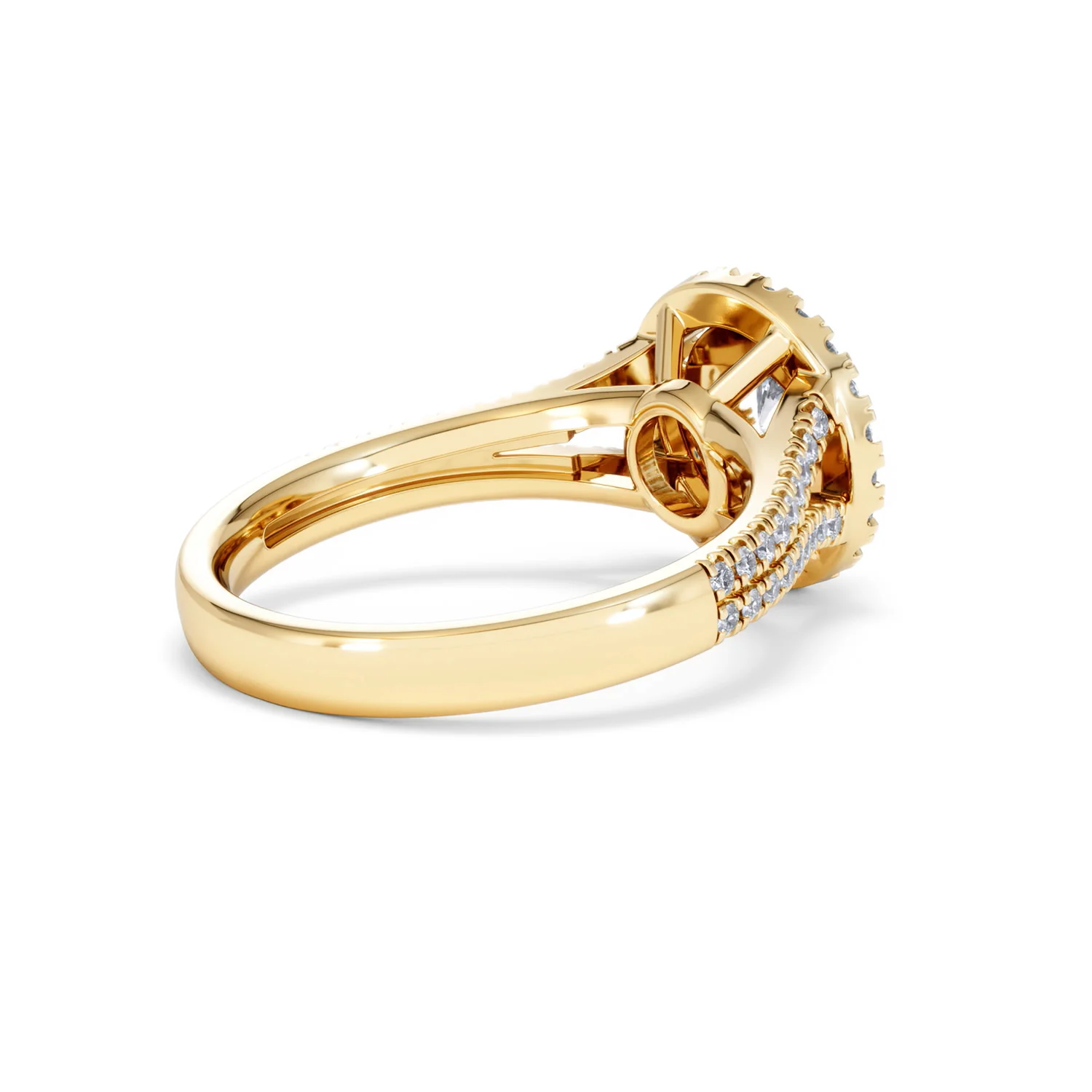Camilla Diamond Halo Engagement Ring in 18K Gold 1.15ct G/SI2 - Image 37