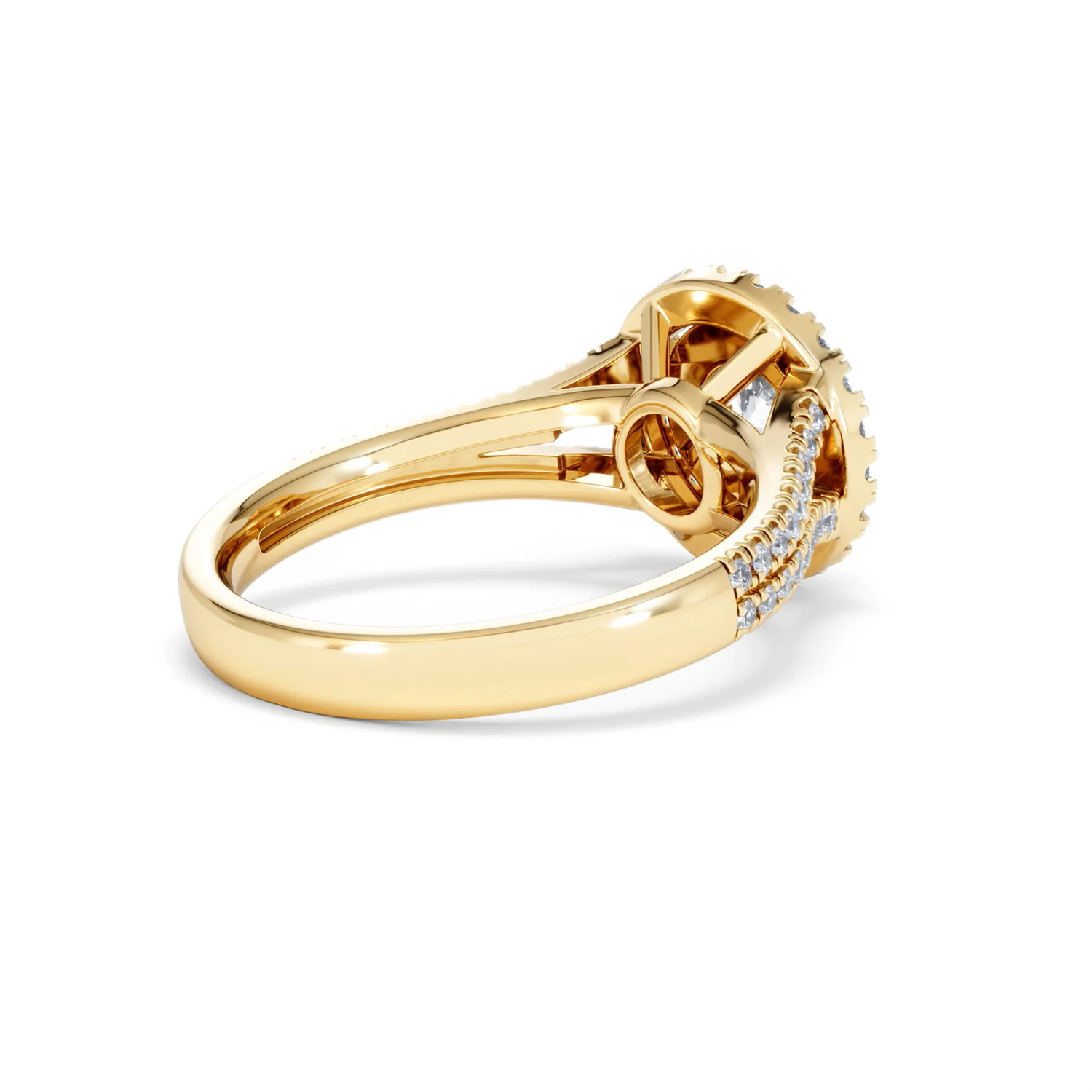 Camilla Diamond Halo Engagement Ring in 18K Gold 1.15ct G/SI2 - Image 38