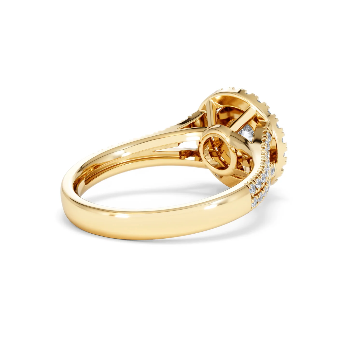 Camilla Diamond Halo Engagement Ring in 18K Gold 1.15ct G/SI2 - Image 39