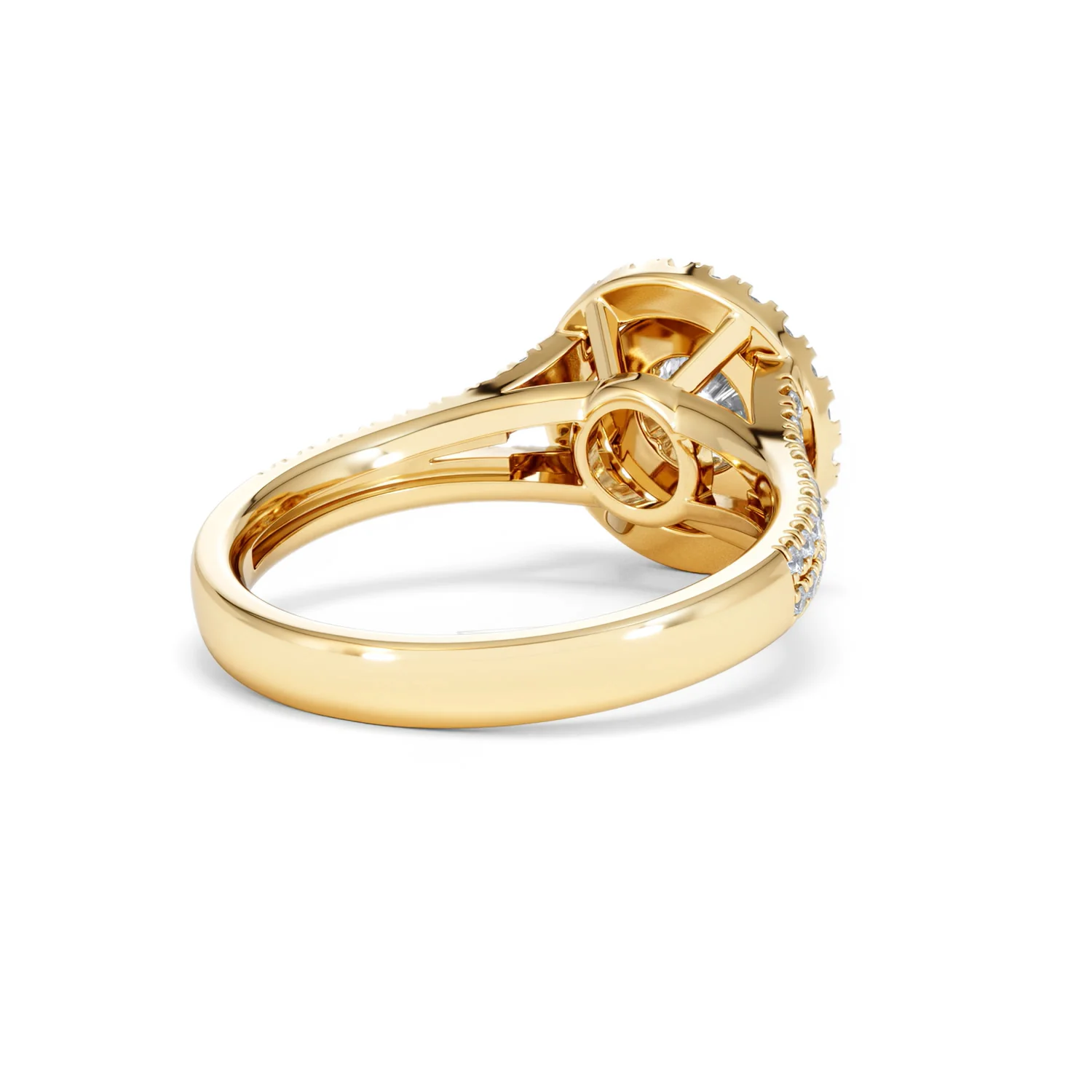 Camilla Diamond Halo Engagement Ring in 18K Gold 1.15ct G/SI2 - Image 41