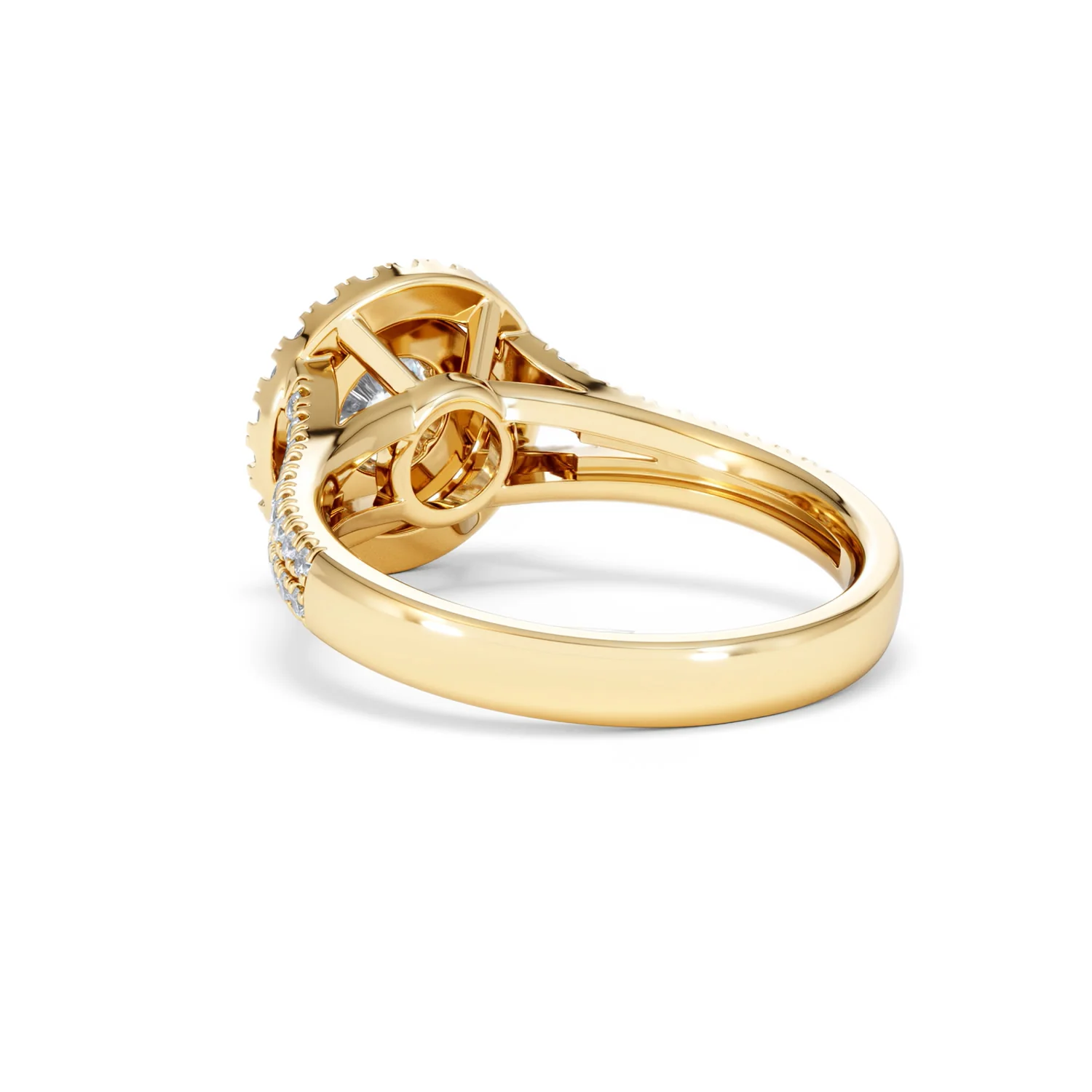Camilla Diamond Halo Engagement Ring in 18K Gold 1.15ct G/SI2 - Image 55