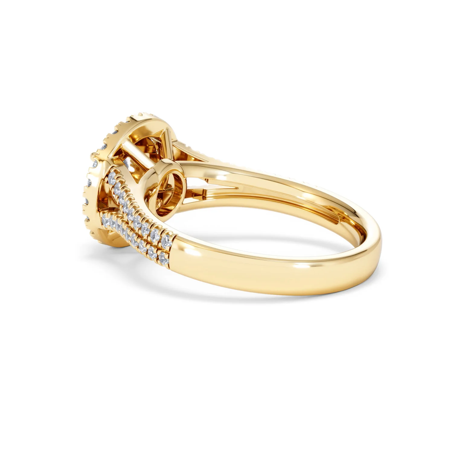 Camilla Diamond Halo Engagement Ring in 18K Gold 1.15ct G/SI2 - Image 60