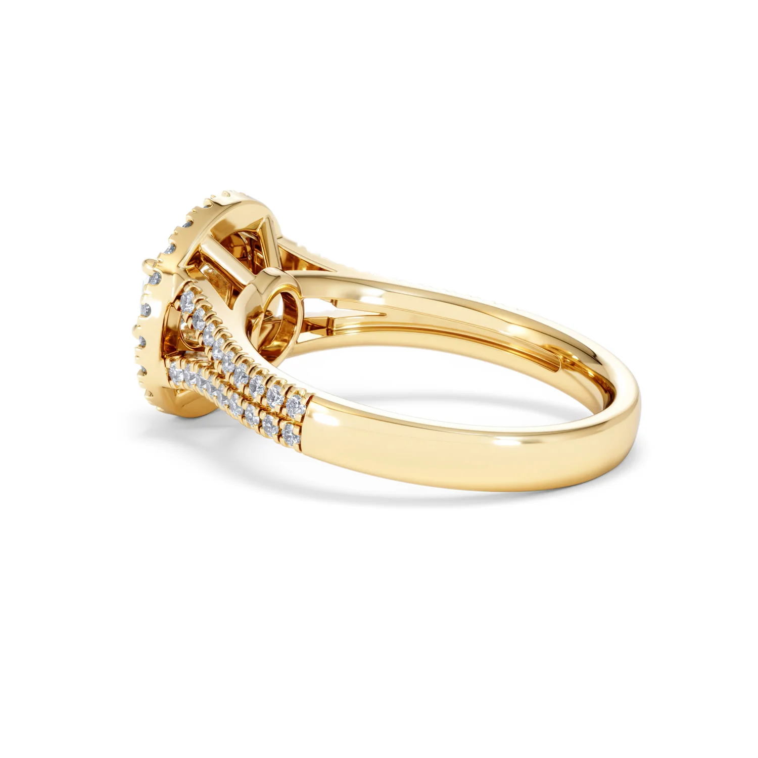 Camilla Diamond Halo Engagement Ring in 18K Gold 1.15ct G/SI2 - Image 61