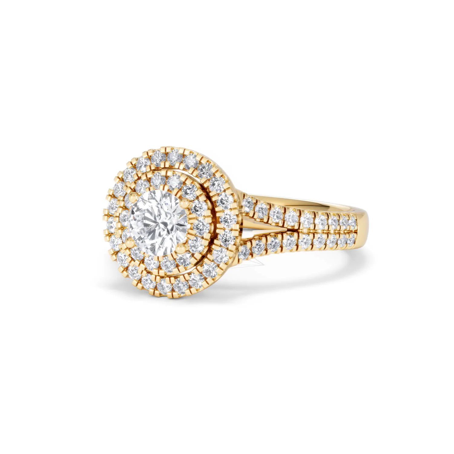 Camilla Diamond Halo Engagement Ring in 18K Gold 1.15ct G/SI2 - Image 82