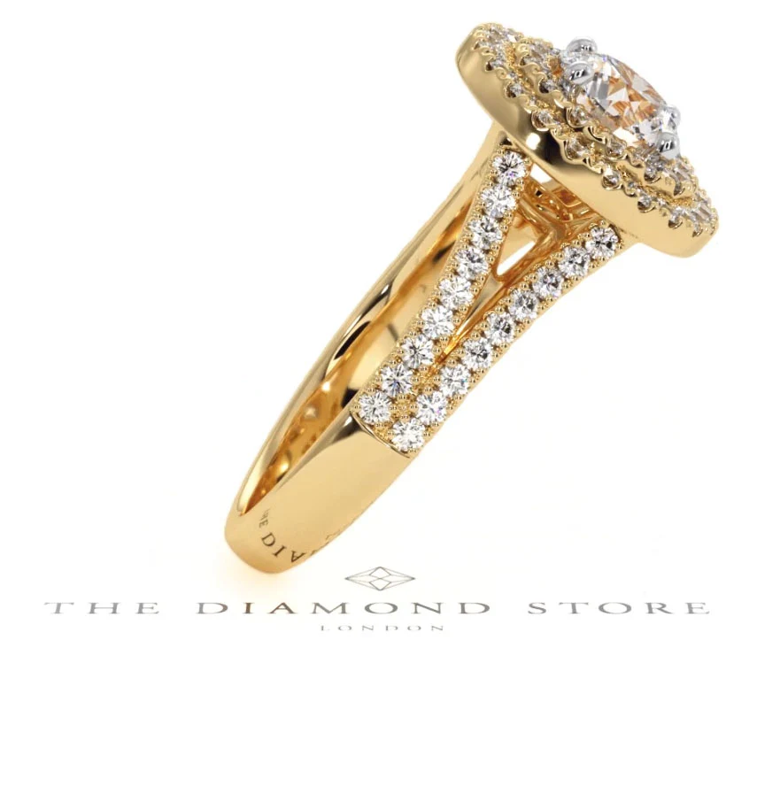 Camilla GIA Diamond Halo Engagement Ring in 18K Gold 1.65ct G/VS2 - Image 107