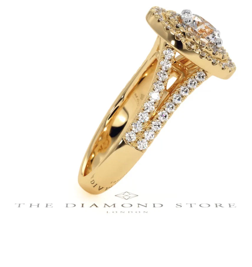 Camilla GIA Diamond Halo Engagement Ring in 18K Gold 1.65ct G/VS2 - Image 108