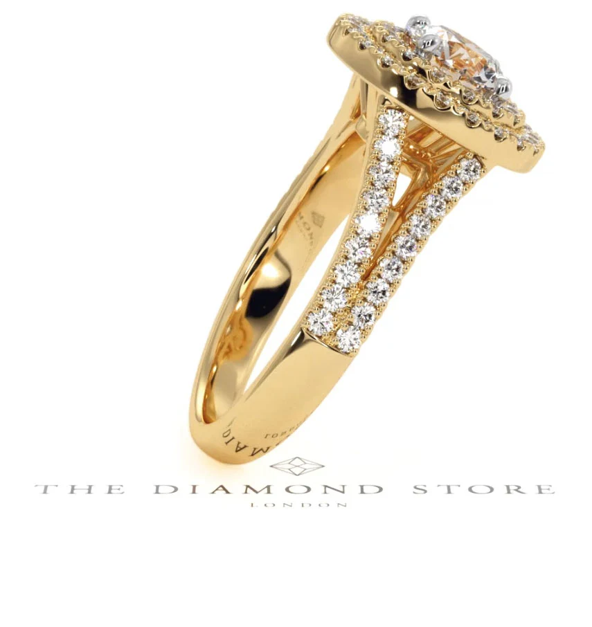 Camilla GIA Diamond Halo Engagement Ring in 18K Gold 1.65ct G/VS2 - Image 109