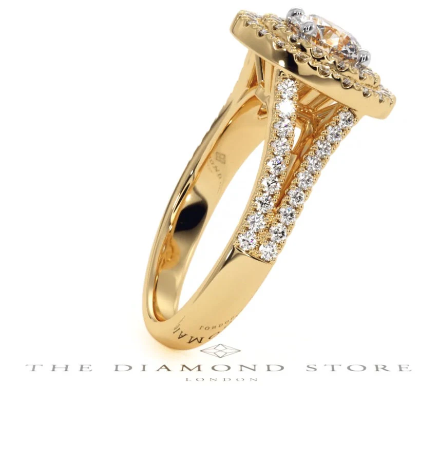 Camilla GIA Diamond Halo Engagement Ring in 18K Gold 1.65ct G/VS2 - Image 110