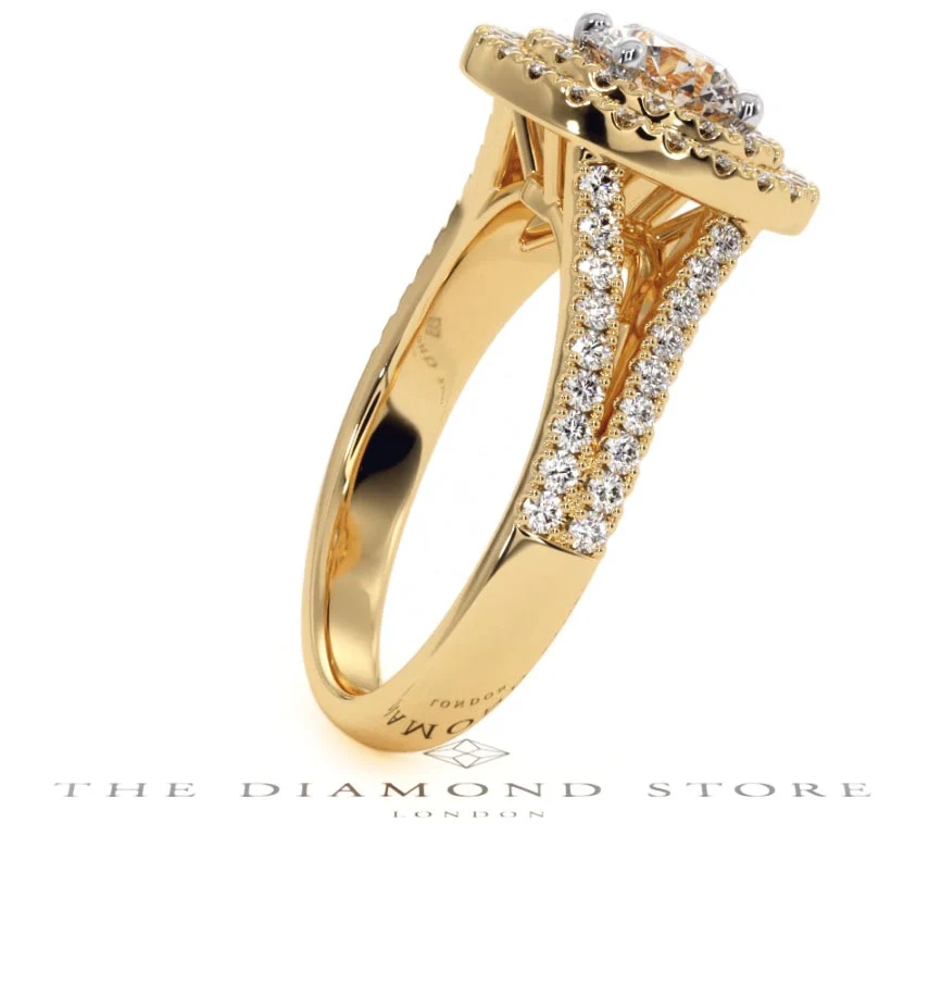 Camilla GIA Diamond Halo Engagement Ring in 18K Gold 1.65ct G/VS2 - Image 111