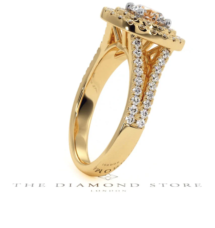 Camilla GIA Diamond Halo Engagement Ring in 18K Gold 1.65ct G/VS2 - Image 112