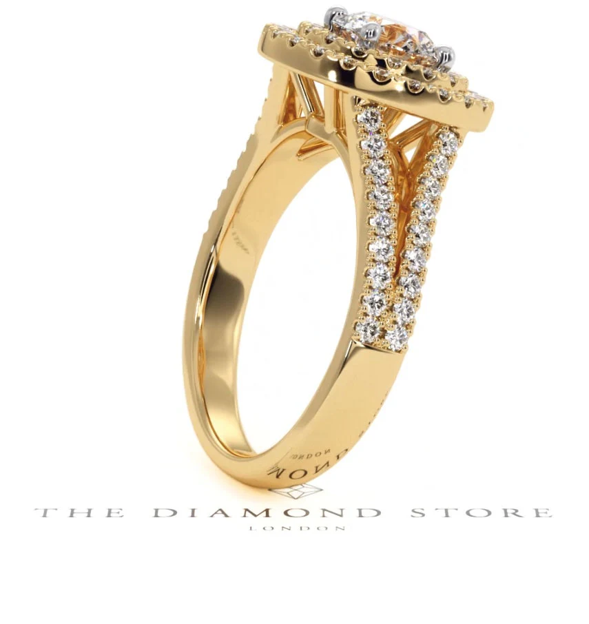 Camilla GIA Diamond Halo Engagement Ring in 18K Gold 1.65ct G/VS2 - Image 113