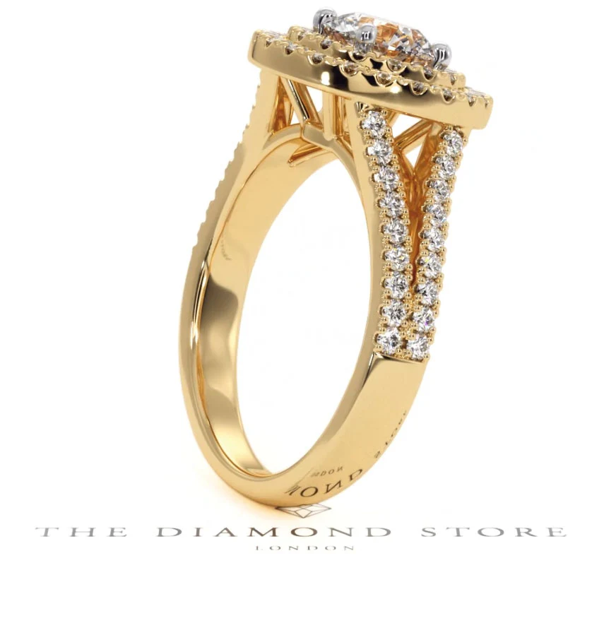 Camilla GIA Diamond Halo Engagement Ring in 18K Gold 1.65ct G/VS2 - Image 114