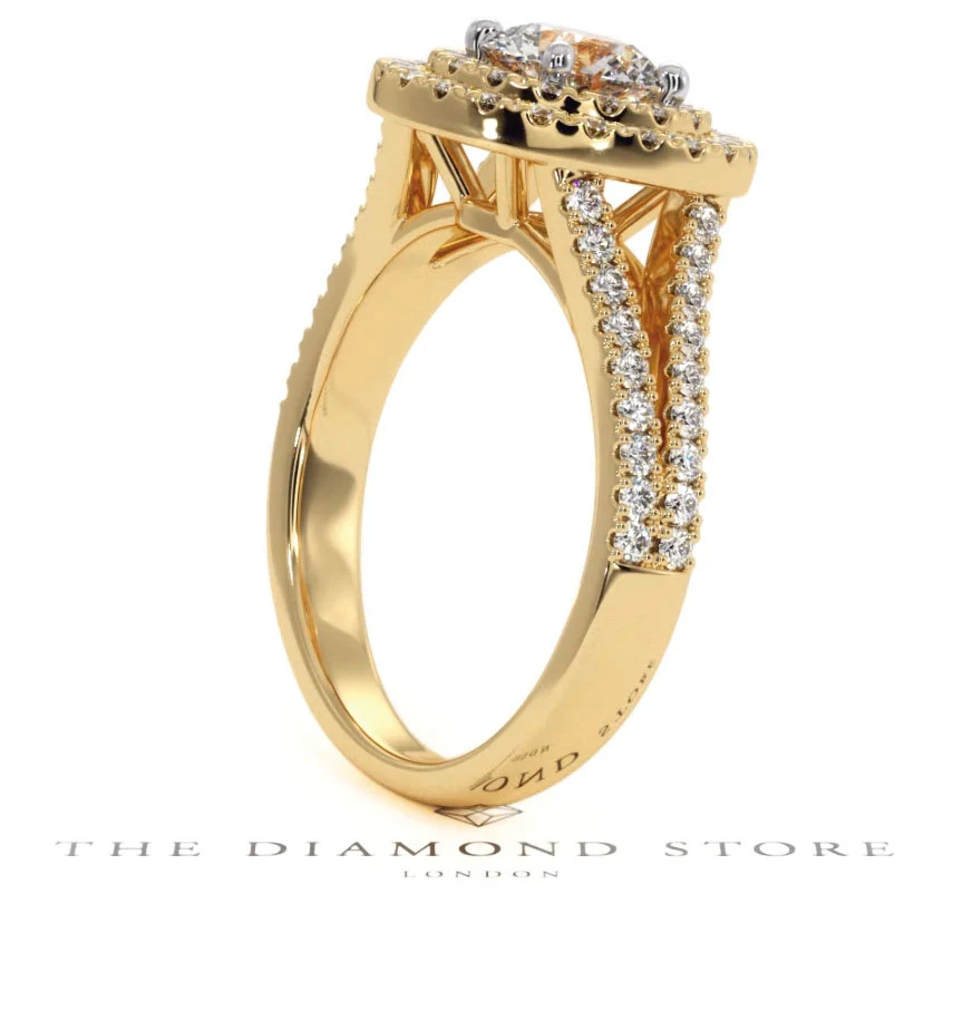 Camilla GIA Diamond Halo Engagement Ring in 18K Gold 1.65ct G/VS2 - Image 115