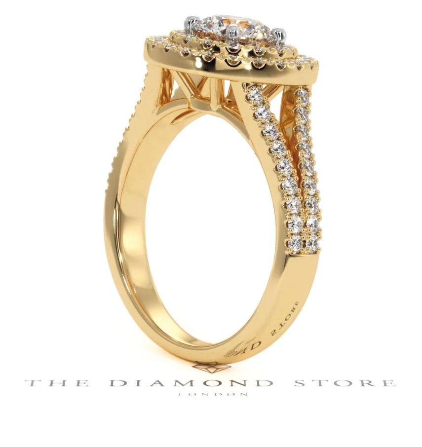 Camilla GIA Diamond Halo Engagement Ring in 18K Gold 1.65ct G/VS2 - Image 117