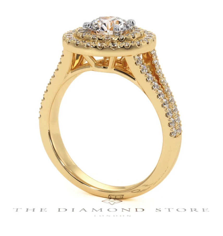 Camilla GIA Diamond Halo Engagement Ring in 18K Gold 1.65ct G/VS2 - Image 122