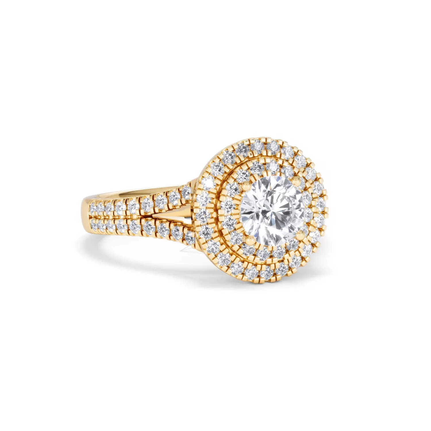 Camilla GIA Diamond Halo Engagement Ring in 18K Gold 1.65ct G/VS2 - Image 13