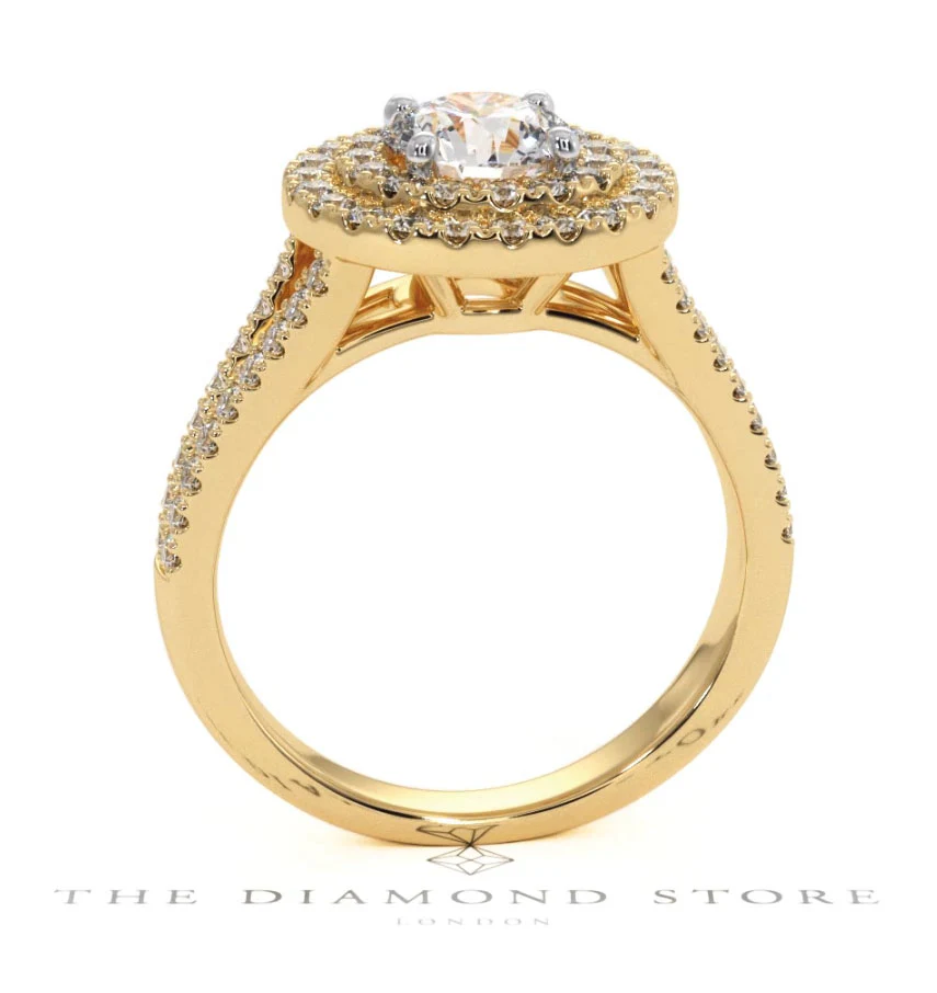 Camilla GIA Diamond Halo Engagement Ring in 18K Gold 1.65ct G/VS2 - Image 130