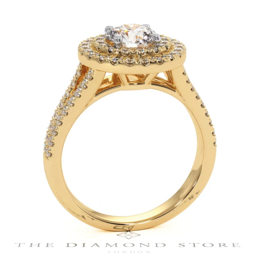 Camilla GIA Diamond Halo Engagement Ring in 18K Gold 1.65ct G/VS2 - Image 131