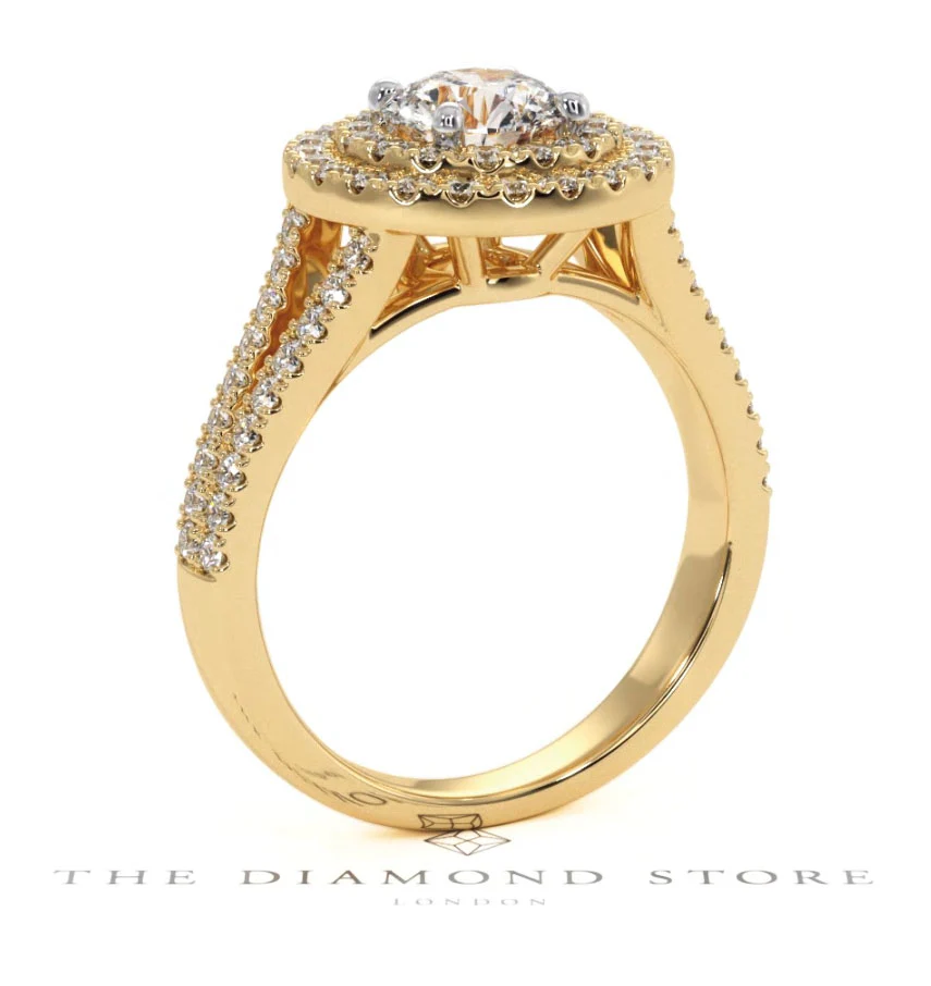 Camilla GIA Diamond Halo Engagement Ring in 18K Gold 1.65ct G/VS2 - Image 134