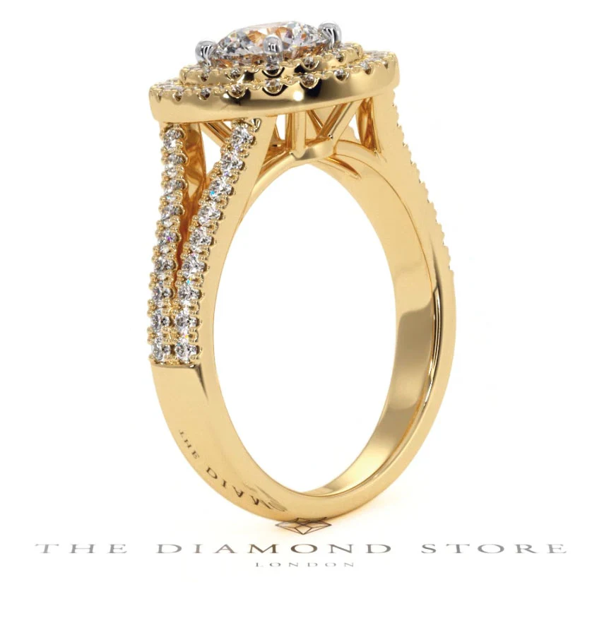 Camilla GIA Diamond Halo Engagement Ring in 18K Gold 1.65ct G/VS2 - Image 139