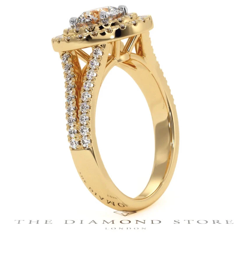 Camilla GIA Diamond Halo Engagement Ring in 18K Gold 1.65ct G/VS2 - Image 141