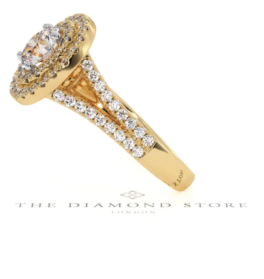 Camilla GIA Diamond Halo Engagement Ring in 18K Gold 1.65ct G/VS2 - Image 151